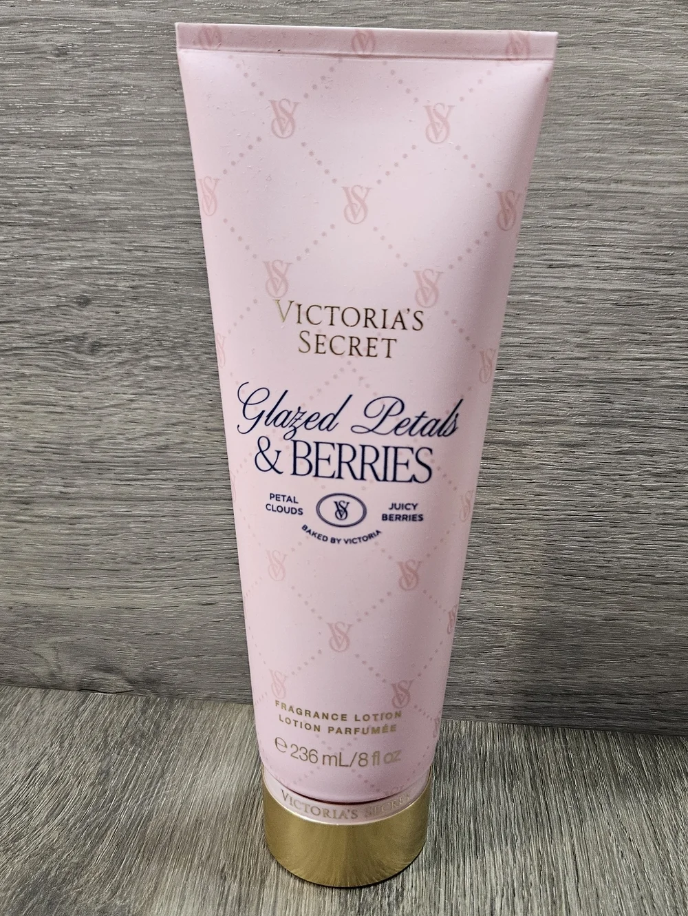 Victoria's Secret Glazed Petals & Berries Fragrance SET 8.4&8oz NEW BAKED BY VS